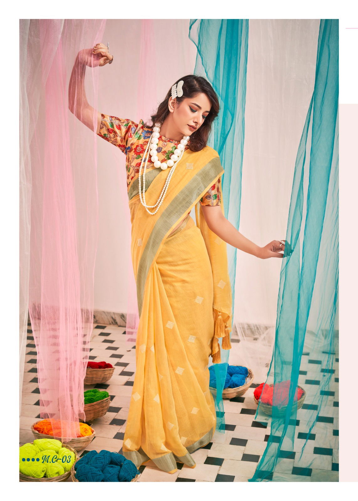 Shreyans Mashroo Designer Sarees Catalog
